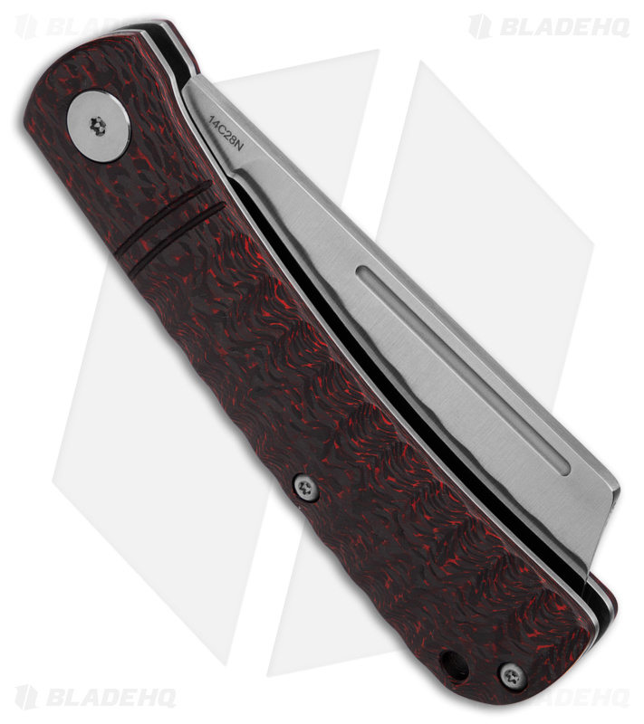 QSP Hedgehog Slip Joint Knife Red Carbon Fiber - Blade HQ