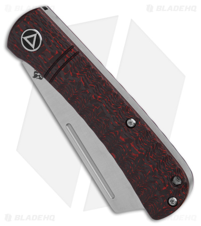 QSP Hedgehog Slip Joint Knife Red Carbon Fiber (3" Satin) QS142-D