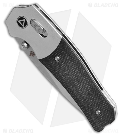 QSP Jacob Lundquist Vault Glyde Lock Knife Black Micarta (3.25" Satin)