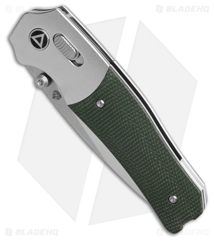 QSP Jacob Lundquist Vault Glyde Lock Knife Green Micarta (3.25" Satin)
