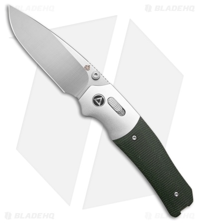 QSP Jacob Lundquist Vault Glyde Lock Knife Green Micarta (3.25" Satin)