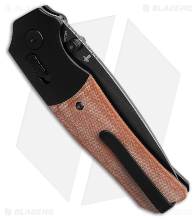 QSP Jacob Lundquist Vault Glyde Lock Knife Tan Micarta (3.25" Black SW)