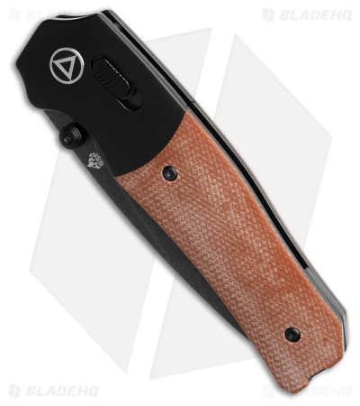 QSP Jacob Lundquist Vault Glyde Lock Knife Tan Micarta (3.25" Black SW)