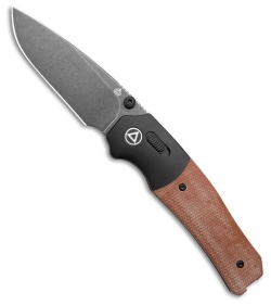 QSP Jacob Lundquist Vault Glyde Lock Knife Tan Micarta (3.25" Black SW)