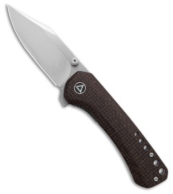 QSP Kestrel Liner Lock Knife Brown Micarta (3" SW) QS145-A1