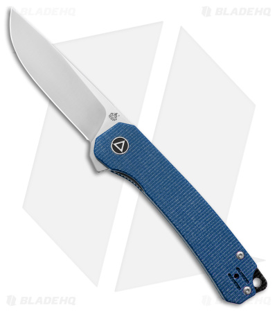 QSP Osprey Liner Lock Knife Blue Micarta (3.25" Satin) QS139-B