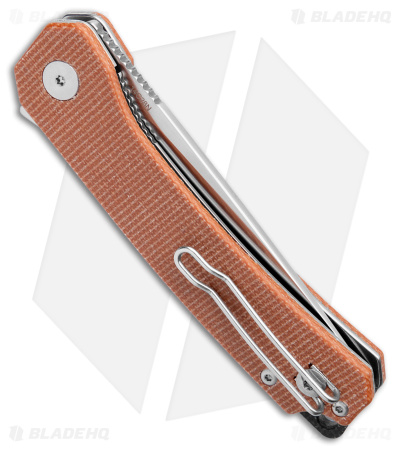 QSP Osprey Liner Lock Knife Brown Micarta (3.25" Satin) QS139-A