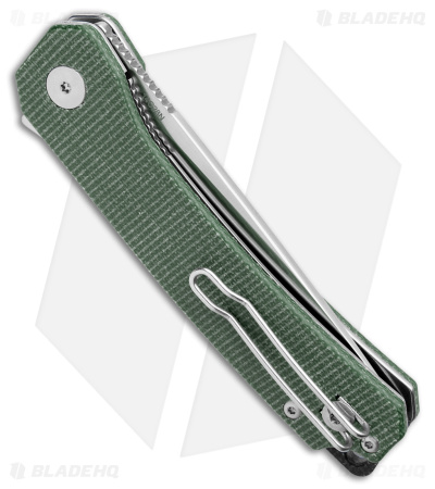 QSP Osprey Liner Lock Knife Green Micarta (3.25" Satin) QS139-C