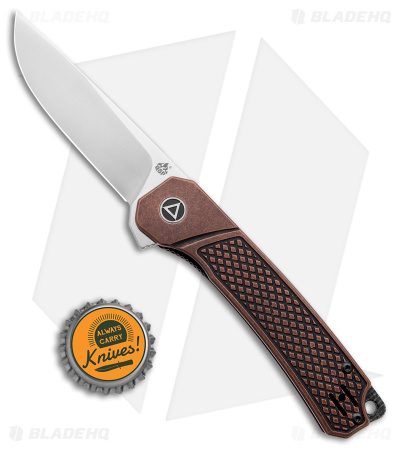 QSP Osprey Liner Lock Knife Stonewashed Copper (3.25" Satin) QS139-E1