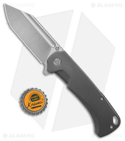 QSP Rhino Frame Lock Knife Bead Blasted Titanium (3" Satin) QS143-A