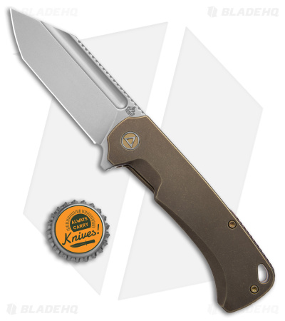 QSP Rhino Frame Lock Knife Bronzed Titanium (SW) - Blade HQ