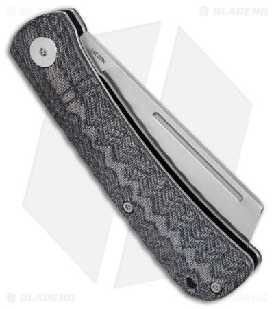 QSP Hedgehog Slip Joint Knife Blue Denim Micarta (3" Satin) QS142-B