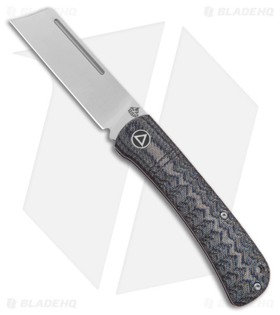 QSP Hedgehog Slip Joint Knife Blue Denim Micarta (3" Satin) QS142-B