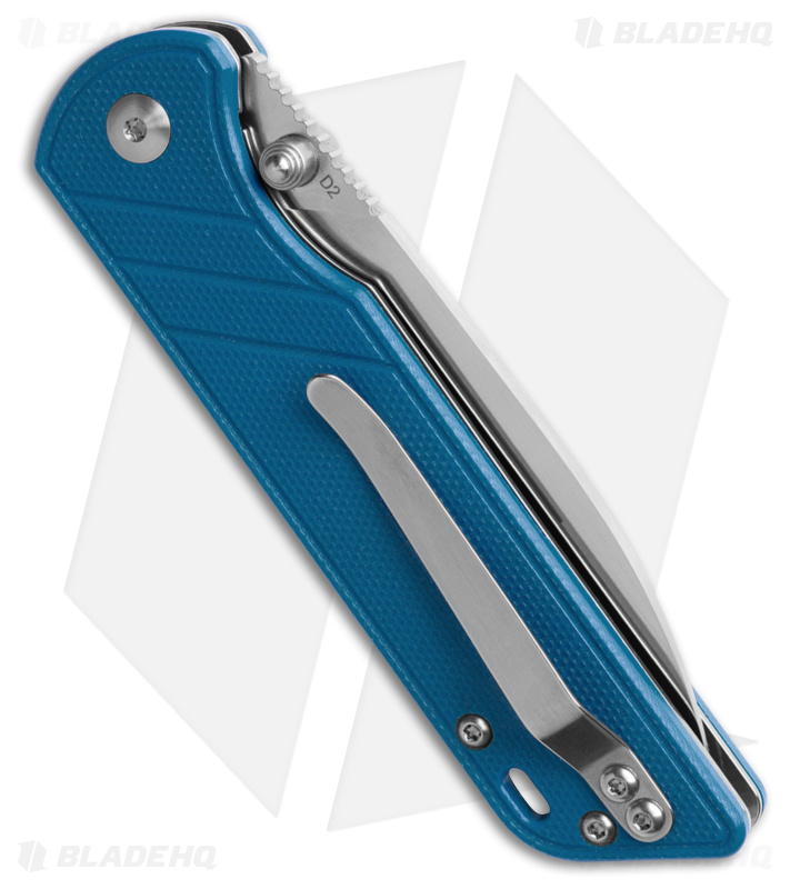 QSP Parrot V2 Liner Lock Knife Blue G-10 (3.25" Satin) QS102-D