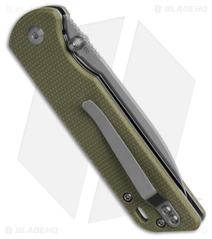 QSP Parrot V2 Liner Lock Knife Green Micarta (3.25" Satin) QS102-G