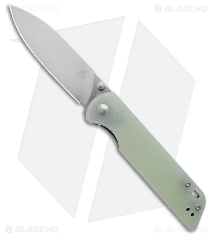 QSP Parrot V2 Liner Lock Knife Jade G-10 - Blade HQ