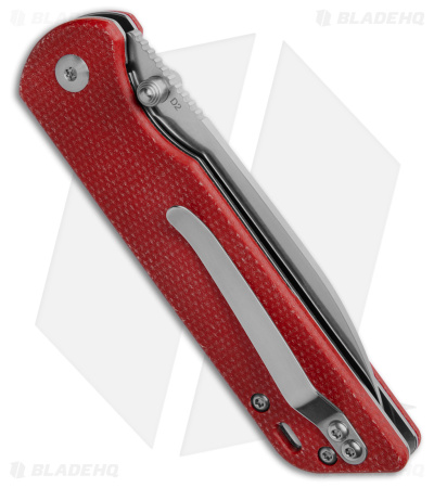 QSP Parrot V2 Liner Lock Knife Red Micarta (3.25" Satin) QS102-E