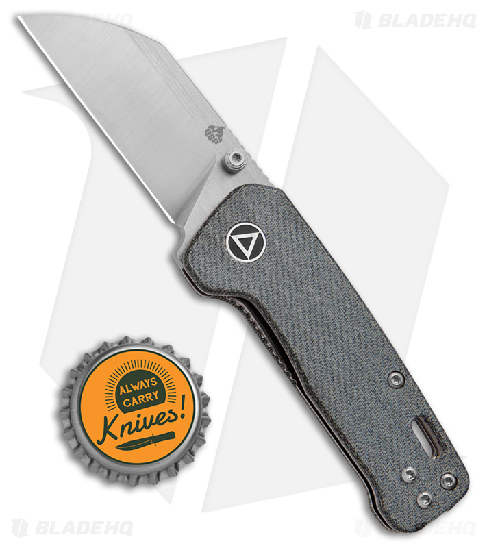 QSP Penguin Mini Liner Blue Denim Micarta (Satin) - Blade HQ