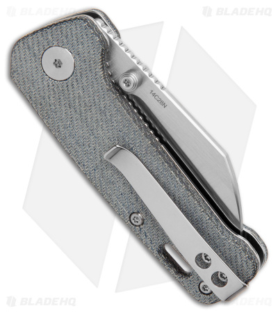 QSP Penguin Mini Liner Lock Knife Blue Denim Micarta (2.25" Satin)