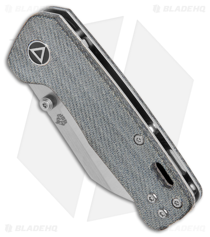 QSP Penguin Mini Liner Lock Knife Blue Denim Micarta (2.25" Satin)