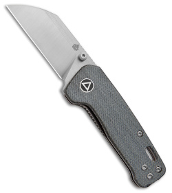 QSP Penguin Mini Liner Lock Knife Blue Denim Micarta (2.25" Satin)