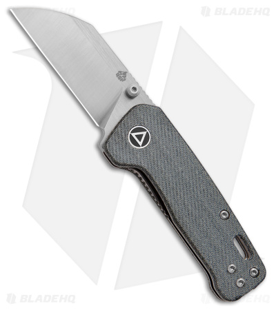 QSP Penguin Mini Liner Lock Knife Blue Denim Micarta (2.25" Satin)