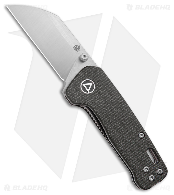 QSP Penguin Mini Liner Lock Knife Brown Micarta (2.25" Satin)