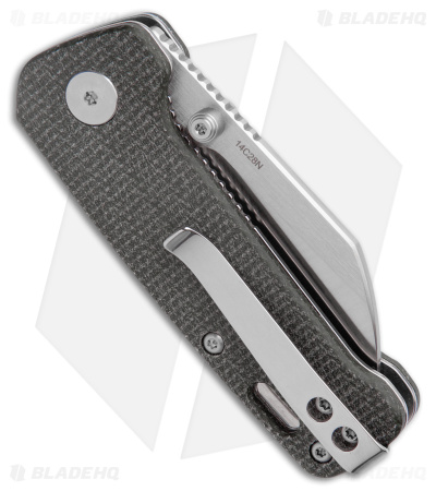 QSP Penguin Mini Liner Lock Knife Brown Micarta (2.25" Satin)