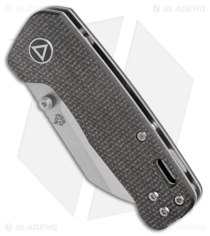 QSP Penguin Mini Liner Lock Knife Brown Micarta (2.25" Satin)