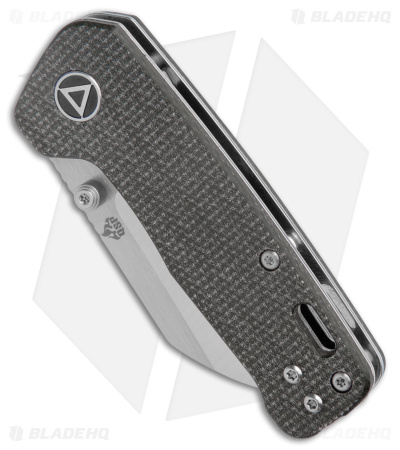 QSP Penguin Mini Liner Lock Knife Brown Micarta (2.25" Satin)