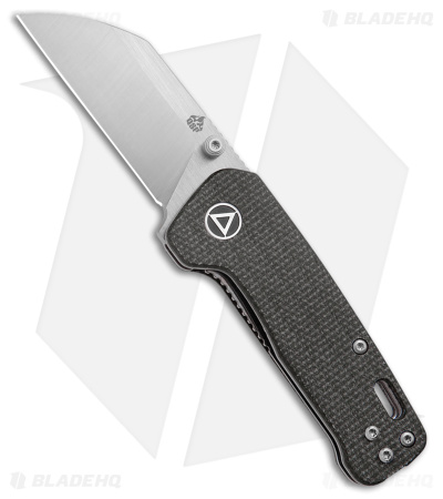 QSP Penguin Mini Liner Lock Knife Brown Micarta (2.25" Satin)