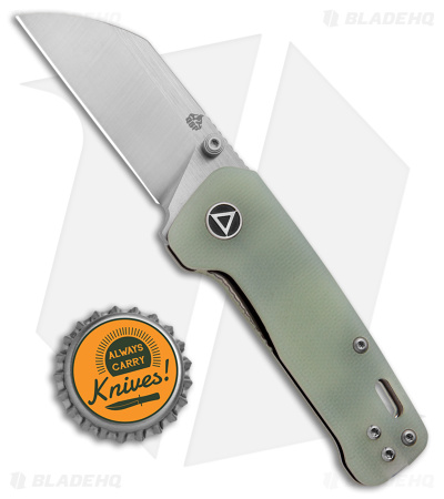 QSP Penguin Mini Liner Lock Knife Jade G-10 (2.25" Satin)