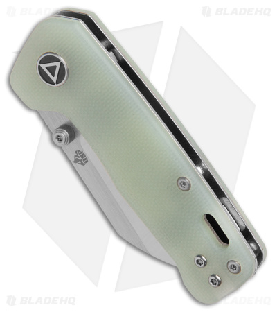 QSP Penguin Mini Liner Lock Knife Jade G-10 (2.25" Satin)