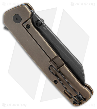 QSP Penguin Plus Frame Lock Knife Bronzed Titanium (3.38" BW)