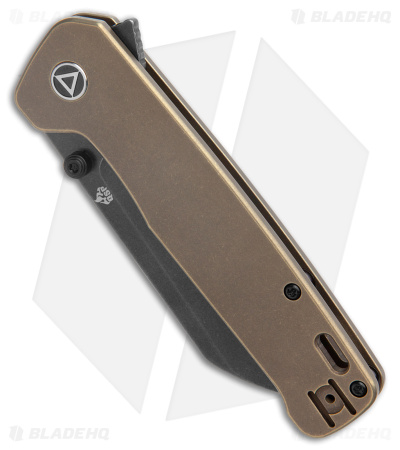 QSP Penguin Plus Frame Lock Knife Bronzed Titanium (3.38" BW)