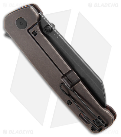 QSP Penguin Plus Frame Lock Knife Copper Foil Carbon Fiber/Titanium (3.38" BW)