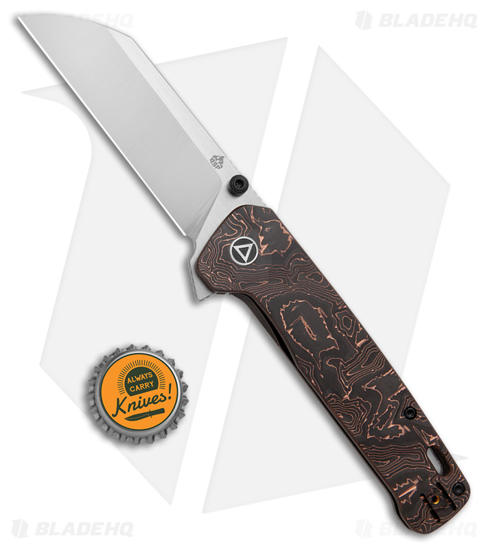 QSP Penguin Plus Frame Lock Copper CF/Ti (Satin) - Blade HQ