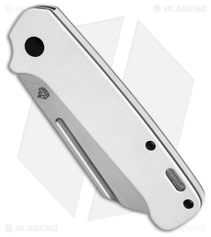 QSP Penguin Sheepsfoot Slip Joint Knife White G-10 (3.25" Satin)