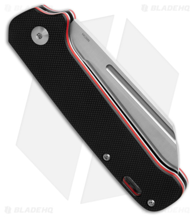 QSP Penguin Sheepsfoot Slip Joint Knife Black G-10 (3.25" Satin)