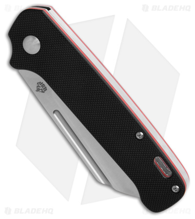 QSP Penguin Sheepsfoot Slip Joint Knife Black G-10 (3.25" Satin)