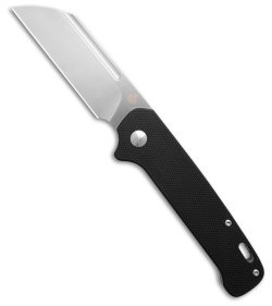 QSP Penguin Sheepsfoot Slip Joint Knife Black G-10 (3.25" Satin)