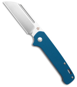 QSP Penguin Sheepsfoot Slip Joint Knife Blue G-10 (3.25" Satin)