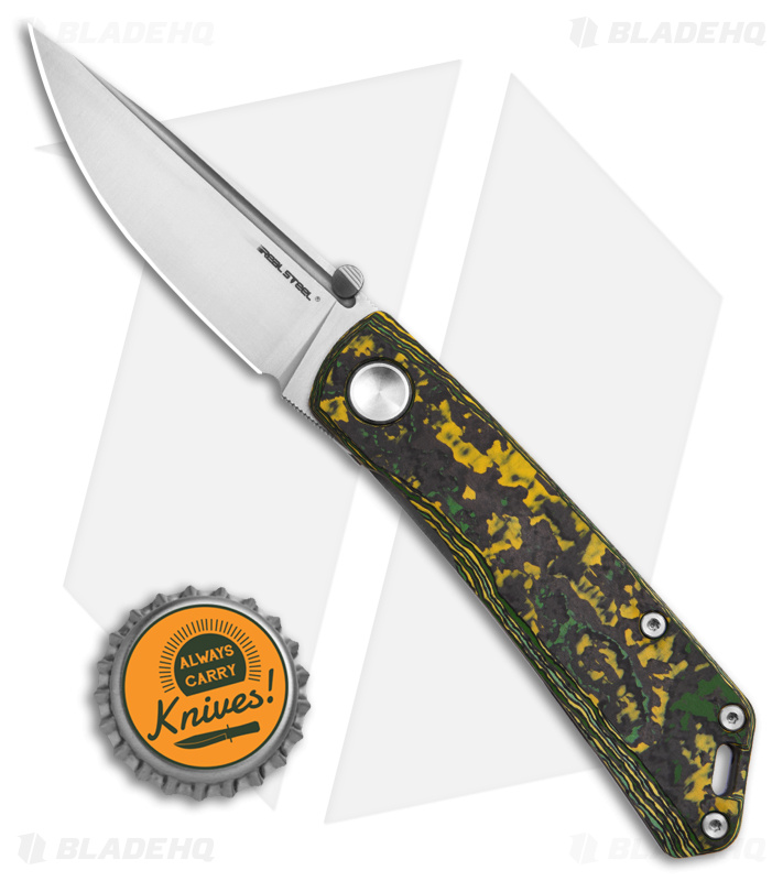 LUNA SEAGILLES DE RAIS配布NUCLEAR FUSION Real Steel Luna Boost Frame Lock Knife Fat Carbon - Blade HQ