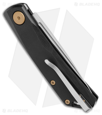 Real Steel Luna Slip Joint Knife Black G-10 (2.8" Satin)