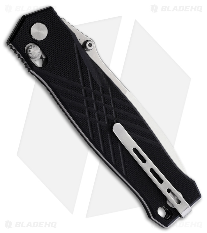 Real Steel Muninn Crossbar Lock Knife Black G-10 ( 3.6" Satin) RS7751BS