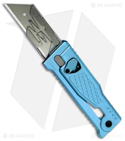 Reate EXO-U Gravity Knife Blue Diamond Frag Aluminum