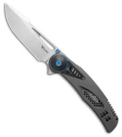 Reate GTR Frame Lock Knife Titanium w/ Zirconium Inlay/Clip (3.6" Satin)