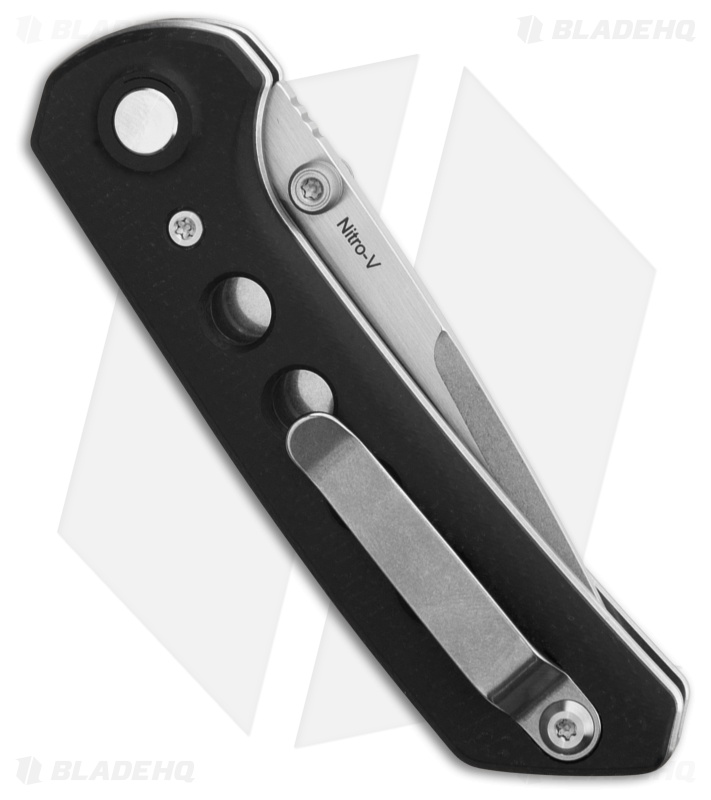 Reate PL-XT Drop Point Pivot Lock Knife Black Micarta/G-10 (3" SW Nitro-V)