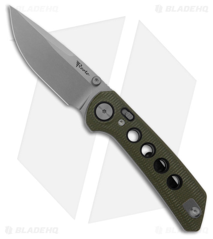 Reate PL-XT Black Micarta/Green G-10 Drop Point SW Nitro-V