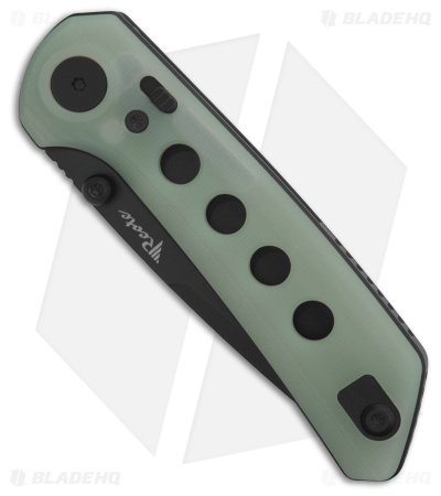 Reate PL-XT Drop Point Pivot Lock Knife Jade G-10 (3" Black Nitro-V)